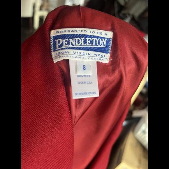 pendleton blazer women size 8 109% Virgin Wool / Fully Lined, Lightweight - Picture 4 of 4